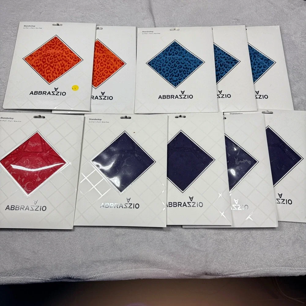 ABBRASZIO Standvelop iPad Case Stand iPad 1 2 3 Multi-Color LOT OF 10 NEW